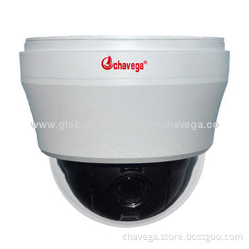 4-inch 1,000TVL Mini PTZ Outdoor IR Dome Camera with 10x Optical Zoom Module